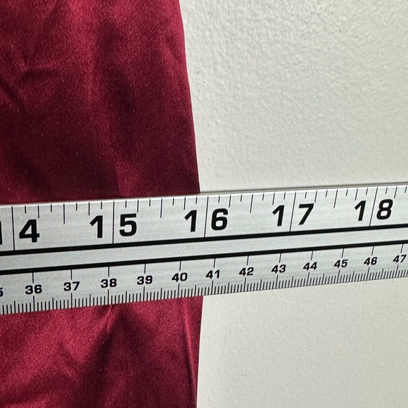 LilySilk 100% Silk Mulberry Pure Womens Wide Leg Pants Burgundy Womens Small S - Picture 11 of 15